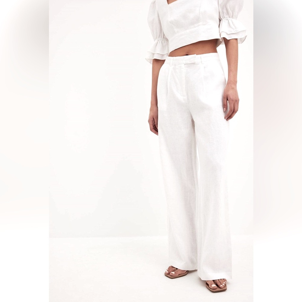 Linen Wide Leg Pants